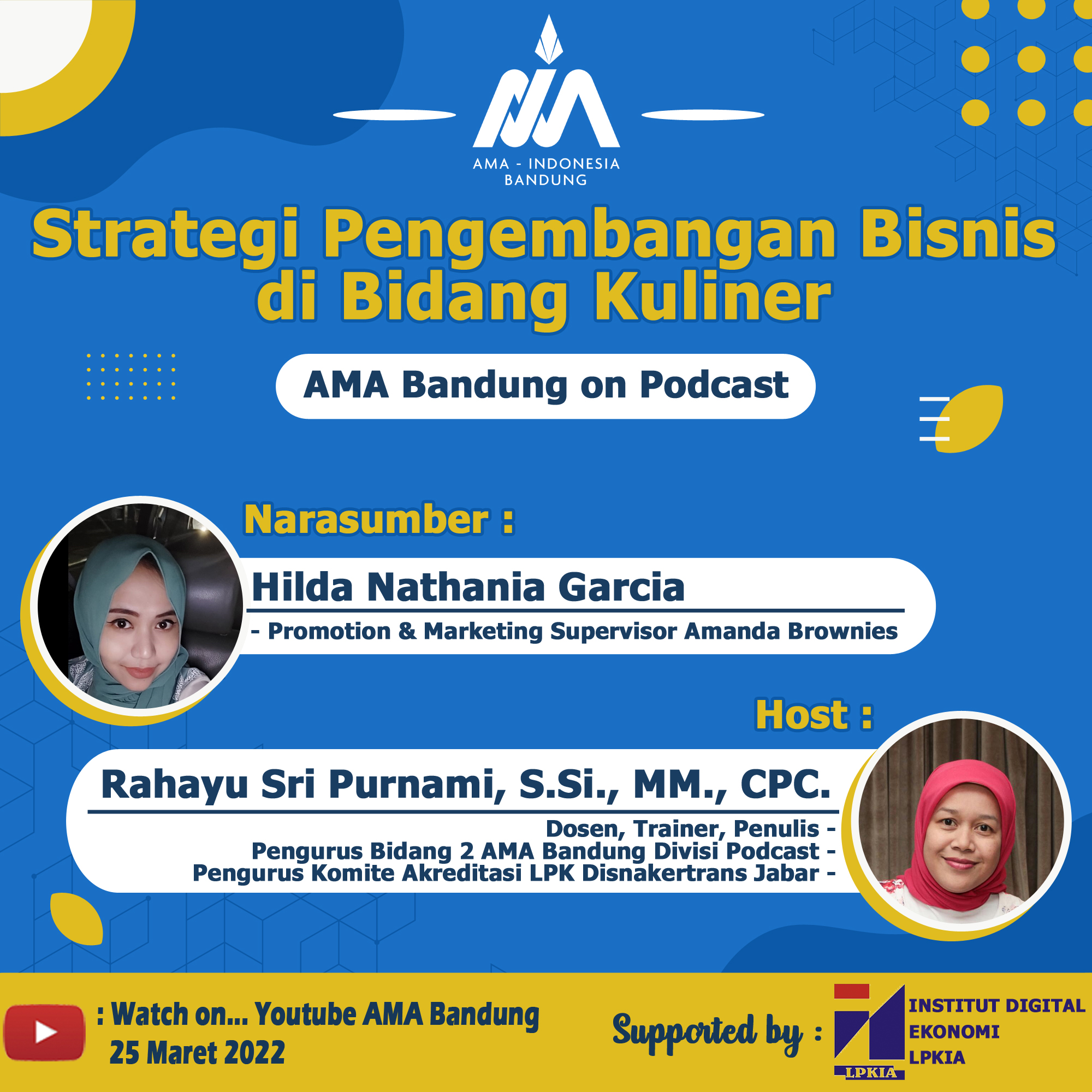 Podcast AMA Says Eps 8 dengan Judul : Strategi Pengembangan Bisnis di Bidang Kuliner