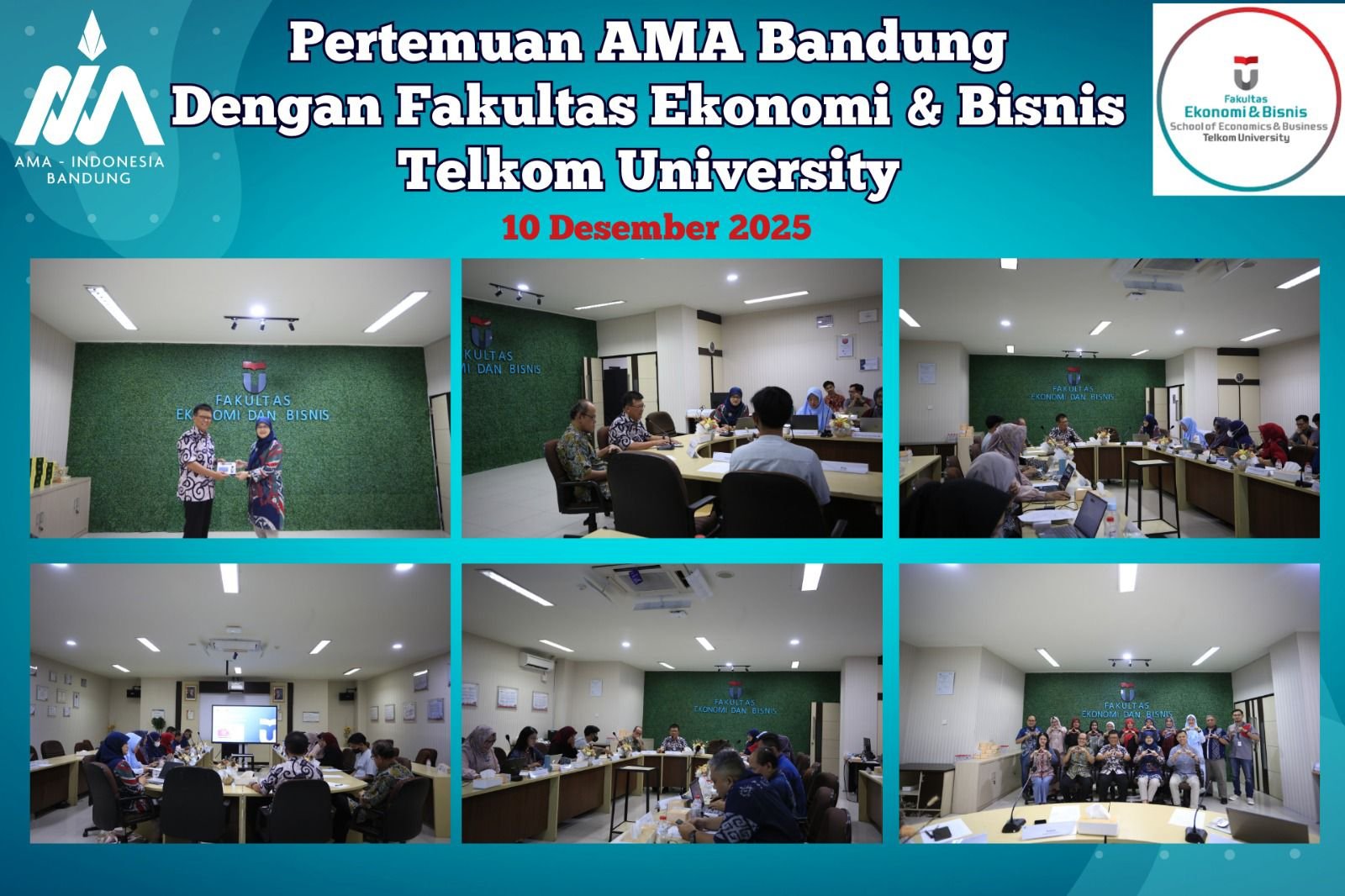 Pertemuan AMA Bandung Dengan Fakultas Ekonomi & Bisnis Telkom