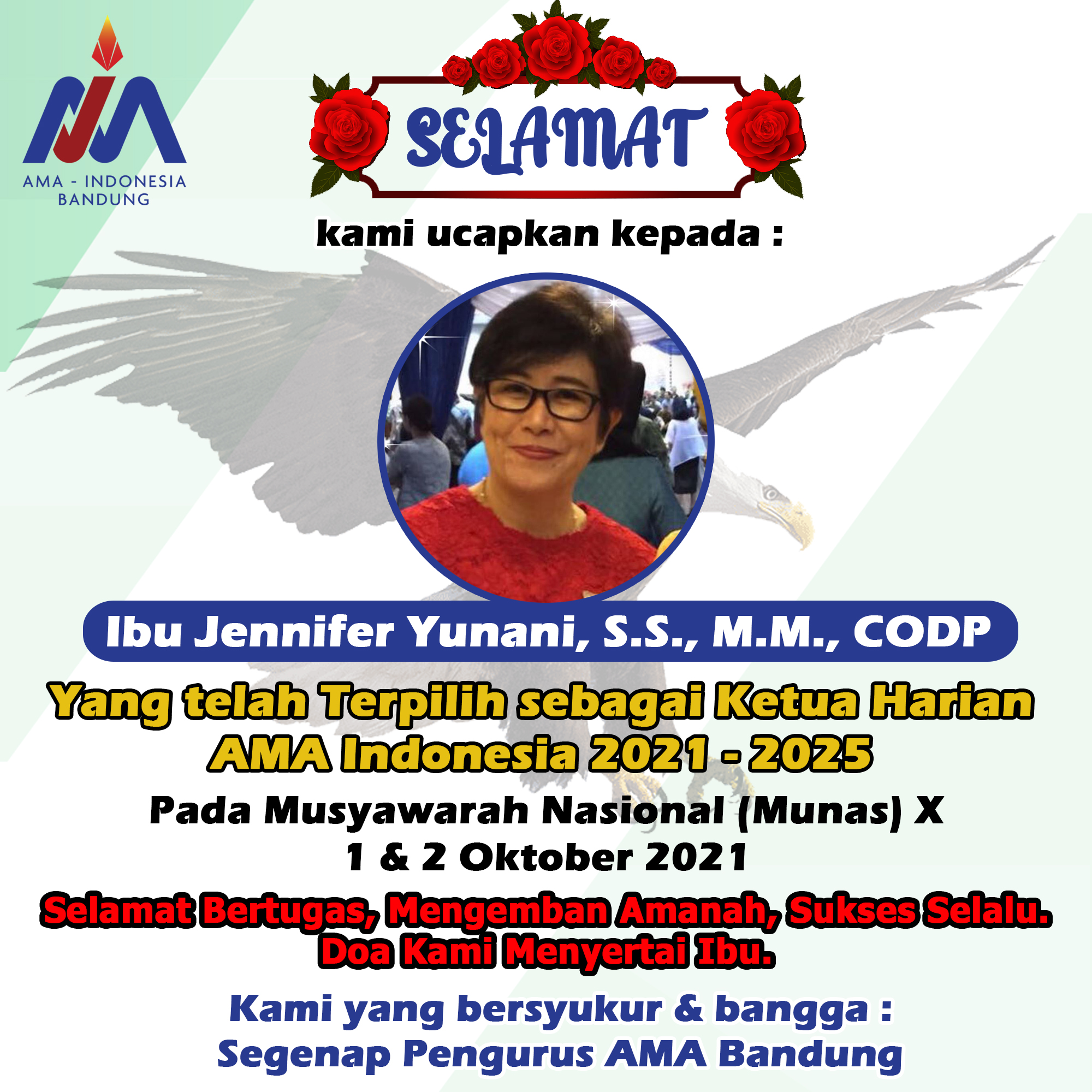 Ketua Harian AMA Indonesia Periode 2021 - 2025